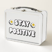 Bleib positiv metall brotdose (Vorderseite)