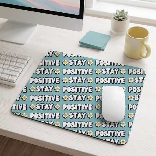 Bleib positiv mousepad