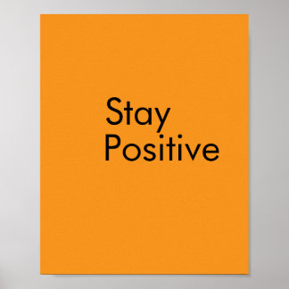 Bleib positiv Poster Papier