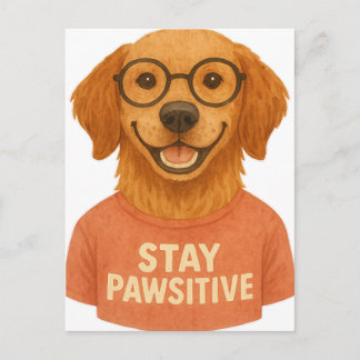 Bleib Positiv Postkarte