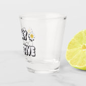 Bleib positiv schnapsglas (Rechts)