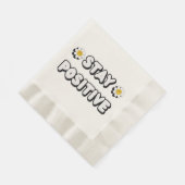 Bleib positiv serviette (Ecke)