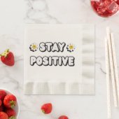 Bleib positiv serviette (Beispiel)