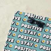 Bleib positiv strandtuch (Beispiel)