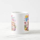 Bleib Positiv Süße Kawaii Tiere Kaffeetasse (Mittel)