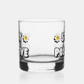 Bleib positiv whiskyglas (Links)