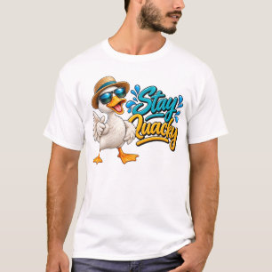 Bleib Quacky Enten Grafik T-Shirt