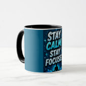 Bleib ruhig, bleib fokussiert  tasse (Vorderseite Links)