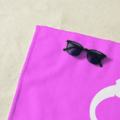 Bleib ruhig Braut- Strandtuch (Beispiel)