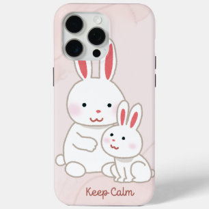 'Bleib ruhig' Bunny iPhone 15 Pro Max Hülle