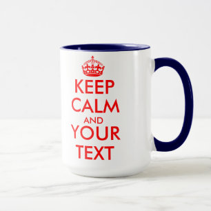 Bleib ruhig Combo-Tasse Vorlage Tasse