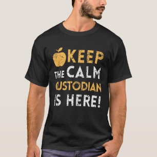 Bleib ruhig, der Hausmeister ist hier Hausmeister T-Shirt