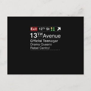 Bleib ruhig, dieser Teenager hat New Yorker Träume Postkarte