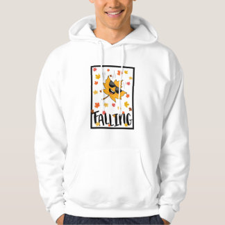 Bleib ruhig & falle um hoodie