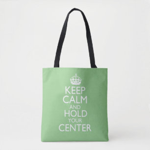 Bleib ruhig & halte dein Zentrum Magnet Tasche