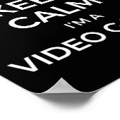 Bleib ruhig, ich bin ein Videospieler  Poster (Ecke)