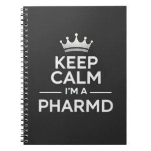 Bleib ruhig, ich bin PharmD Lustige Apotheke Notizblock
