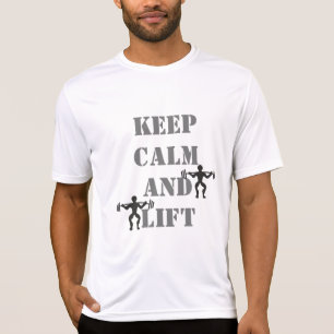 Bleib Ruhig Krafttraining Hanteltraining Gewichttr T-Shirt
