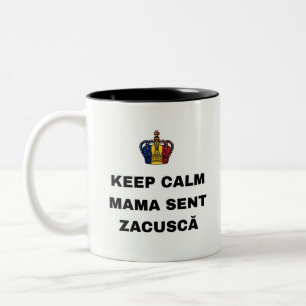 BLEIB RUHIG MAMA HAT ZACUSCĂ GESCHICKT ZWEIFARBIGE TASSE