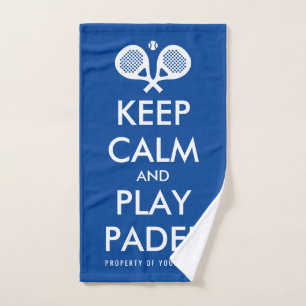 Bleib ruhig Padel-Tennis-Handtuch für Spieler Handtuch