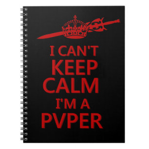 Bleib ruhig PvP Gamer Notizbuch Notizblock