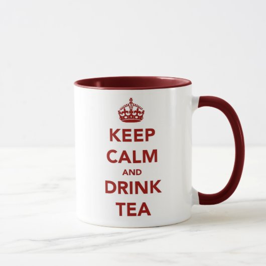 Bleib ruhig, trinke Tee Tasse (Rechts)