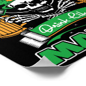 Bleib ruhig, trinke wie Mahon Irish St Patricks  Poster (Ecke)