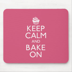 Bleib ruhig und back weiter mousepad