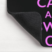 Bleib ruhig und behalte dein Selbstvertrauen Mousepad (Ecke)
