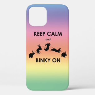 Bleib ruhig und Binky auf dem iPhone 12 Case (Rege