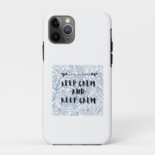 Bleib ruhig und bleib ruhig Case-Mate iPhone hülle (Rückseite)