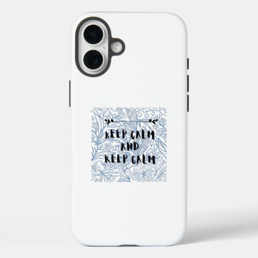 Bleib ruhig und bleib ruhig Case-Mate iPhone hülle (Rückseite)