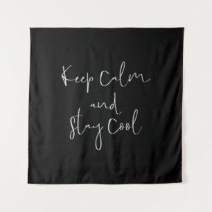 Bleib ruhig und cool wandteppich