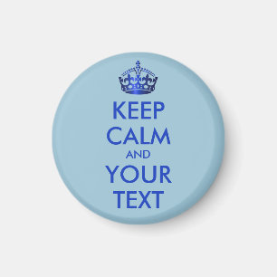 BLEIB RUHIG und DEIN TEXT - personalisierter Text Magnet