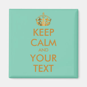 BLEIB RUHIG und DEIN TEXT - personalisierter Text Magnet