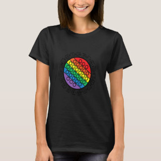Bleib ruhig und drück drauf, Pop It Fidget Toy Aut T-Shirt