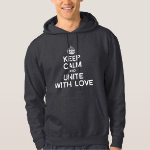 BLEIB RUHIG UND EINIG MIT LIEBE HOODIE