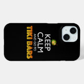 Bleib ruhig und geh zu Tiki-Bars Case-Mate iPhone Hülle (Rückseite (Horizontal))