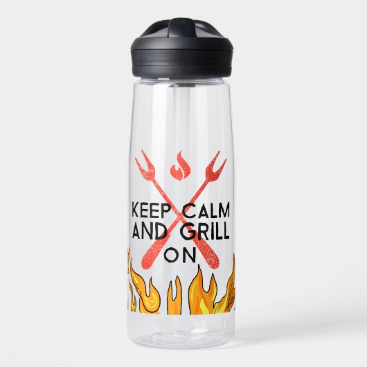 Bleib ruhig und grille weiter trinkflasche (Vorne)