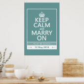 Bleib ruhig und heirate poster (Küche)