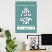 Bleib ruhig und heirate poster (Heimbüro)