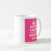 Bleib ruhig und hol dir ein Bier Kaffeetasse (VorderseiteRechts)