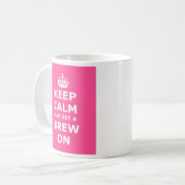 Bleib ruhig und hol dir ein Bier Kaffeetasse (Vorderseite Links)