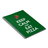 Bleib ruhig und iss Pizza 2 Notizblock (Rechte Seite)