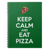 Bleib ruhig und iss Pizza 2 Notizblock (Vorderseite)