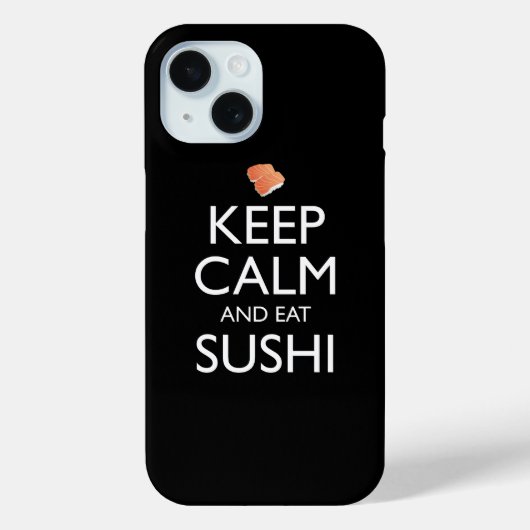Bleib ruhig und iss Sushi Case-Mate iPhone Hülle (Rückseite)