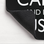 Bleib ruhig und iss Sushi Mousepad (Ecke)