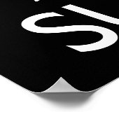 Bleib ruhig und iss Sushi Poster (Ecke)