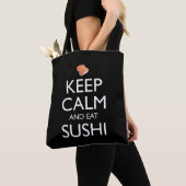Bleib ruhig und iss Sushi Tasche (Von Nahem)
