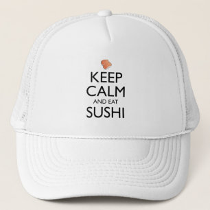 Bleib ruhig und iss Sushi Truckerkappe